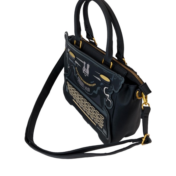 LOUNGEFLY Wednesday Typewriter Bag  NWT